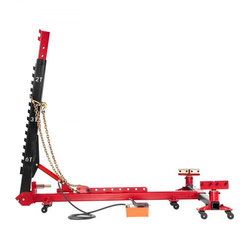 Auto Body Frame Puller Platter 6T Car Frame Machine 6000PSI Fotpump