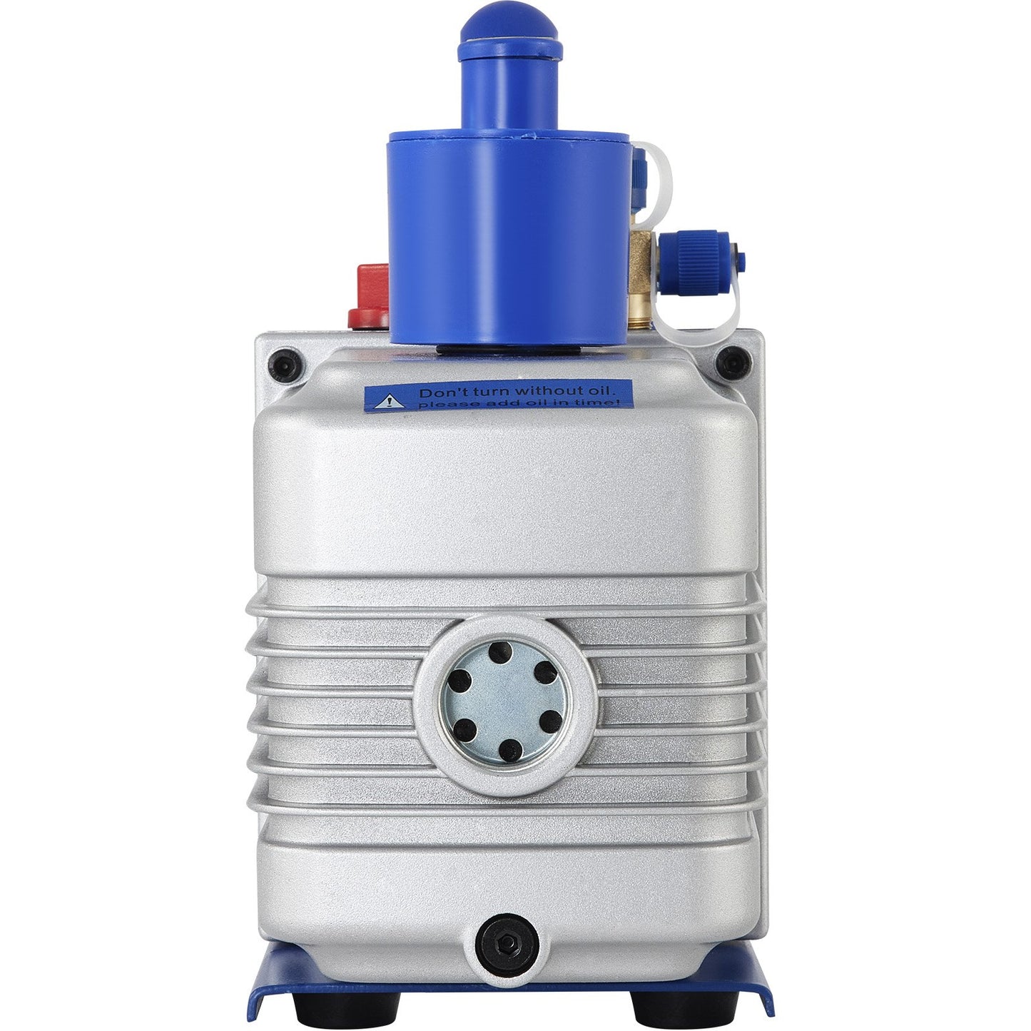 Vacuum Pump, 10CFM 1 HP, Two-Stage Rotary Vane Vacuum Pump, 220V 5 PA Plant HVAC Refrigerant Air Tool for HVAC, Automatic AC Refrigerant Refilling, Wine Degassing and Food Processing, Blue