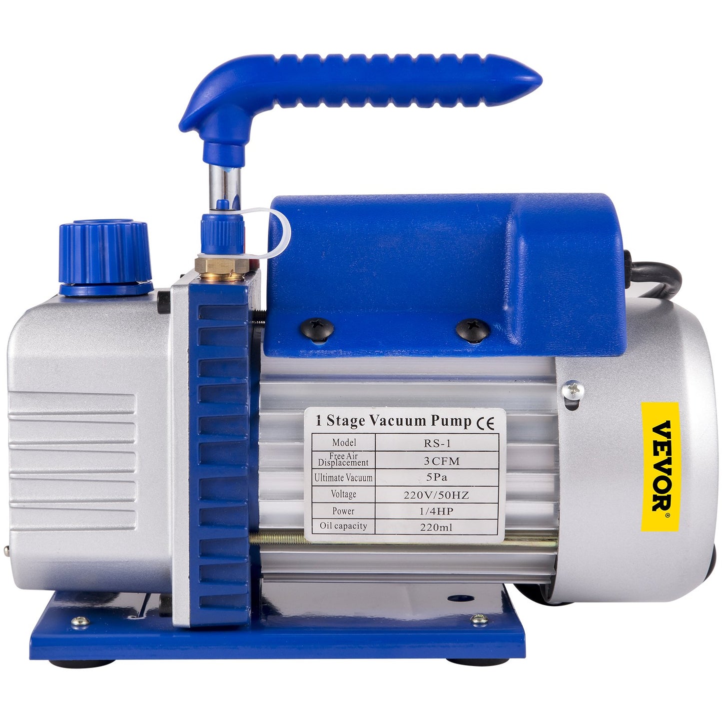 3 CFM 1/4HP Einstufige Vakuumpumpe, 3 Gallonen (13 Liter) Vakuumkammer-Kit, HVAC A/C-Kühlkit