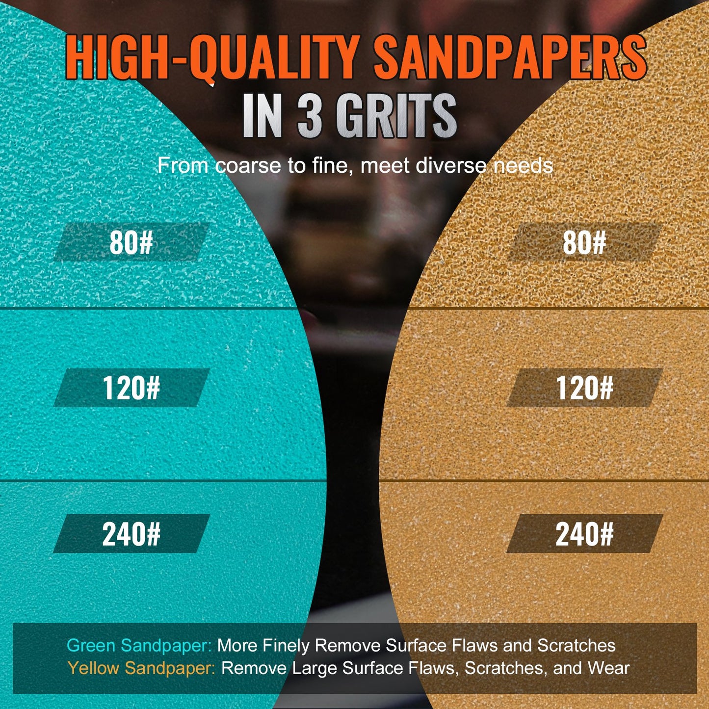 Mini Air Sander, 1"/2"/3" Random Orbital Air Sander, 15000r/min High Speed Mini Pneumatic Sander Polishing Machine for Car Body Work, 58PCS Air Powered Sanding Kit with Wavy Sponges, Sandpaper, Wool Pad