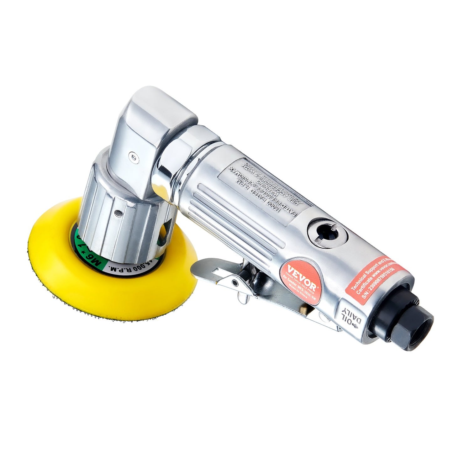 Mini Air Sander, 1"/2"/3" Random Orbital Air Sander, 15000r/min High Speed Mini Pneumatic Sander Polishing Machine for Car Body Work, 58PCS Air Powered Sanding Kit with Wavy Sponges, Sandpaper, Wool Pad