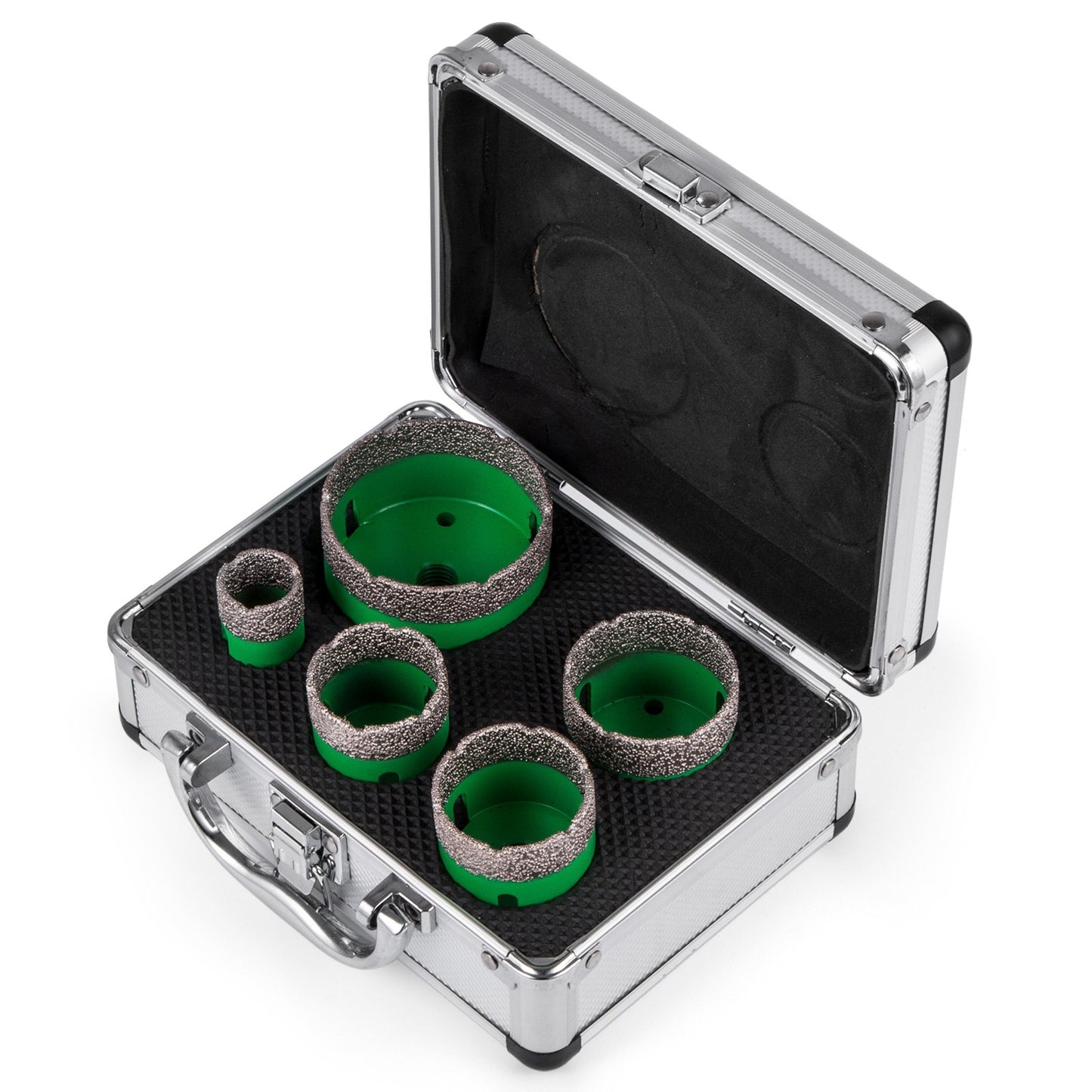 5pcs Diamond Hole Saw Set Diamond Drill Core Drill, M14 22/35/40/50/65 MM Hole Saw Drill, Cutting Tool Precise Drilling for Tile Marble Glass Granite