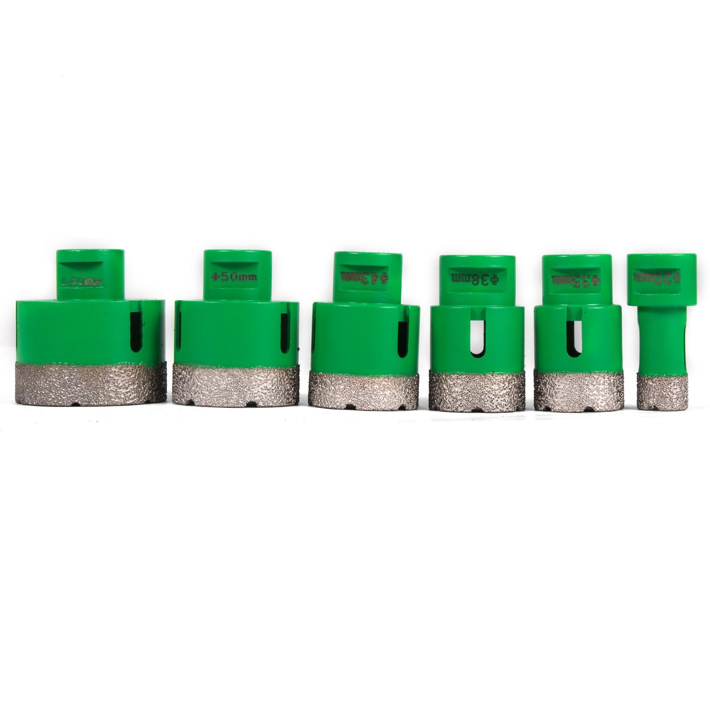 6PCS Diamond Hole Saw Set Diamond Drill Core, M14 20/35/38/43/50/60MM Hole Saw Drill, M14 Thread Precision Drilling for Tile Ceramic Granite