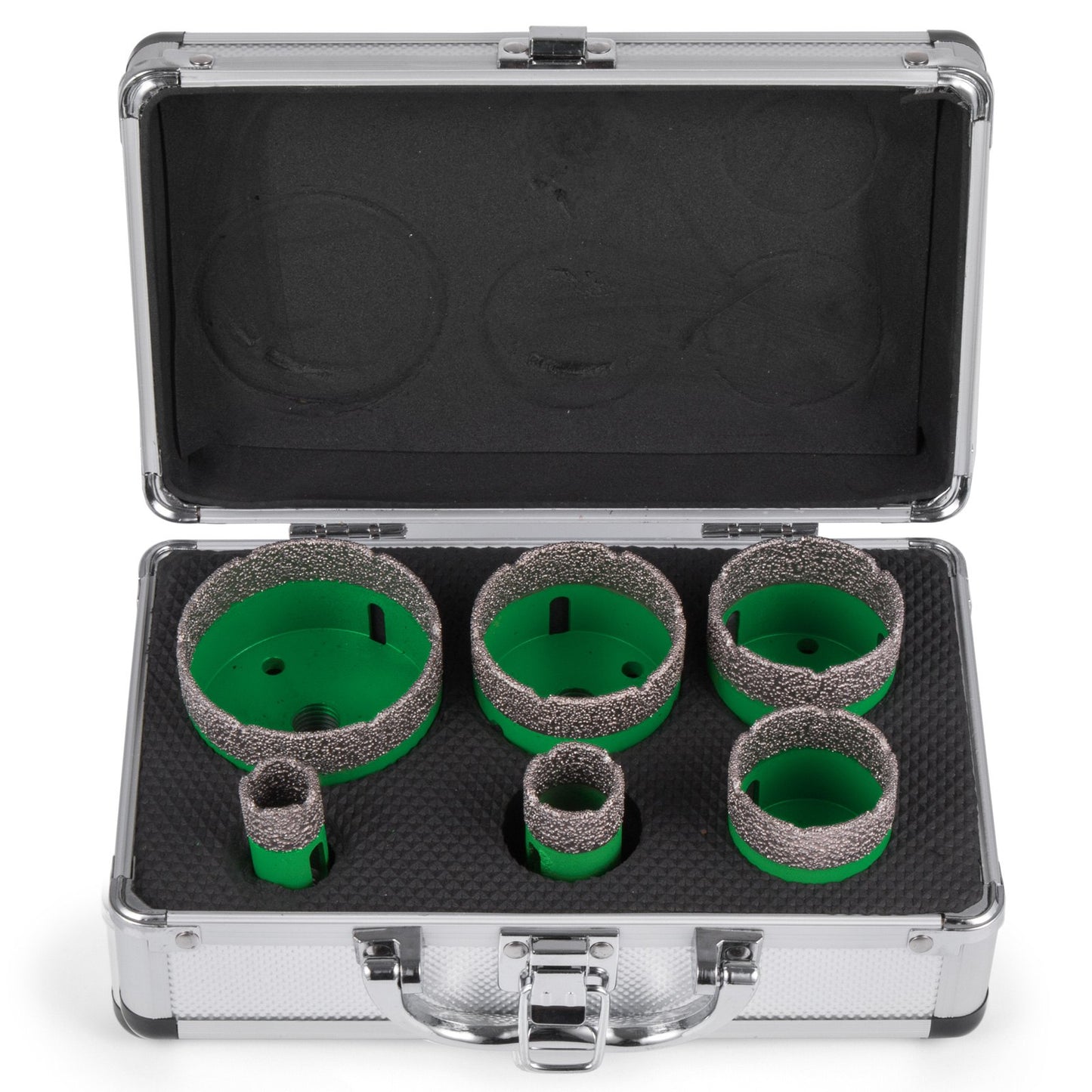 6PCS Diamond Hole Saw Set, Diamond Hole Saw Set 20/25/42/50/55/68MM M14 Thread Hole Saw Cutter for Granite Carborundum Ceramic
