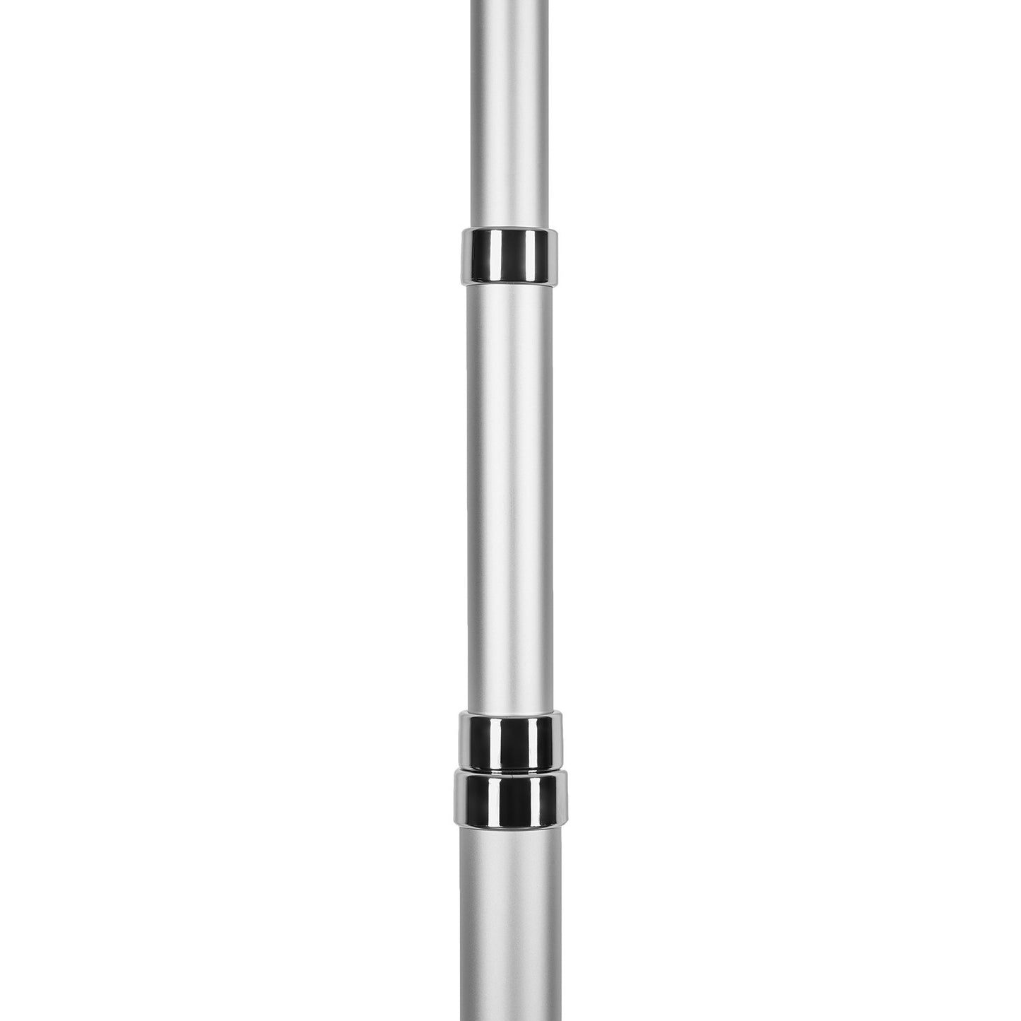 20FT teleskopisk flaggstångssats Heavy Duty flaggstång i aluminium Silver