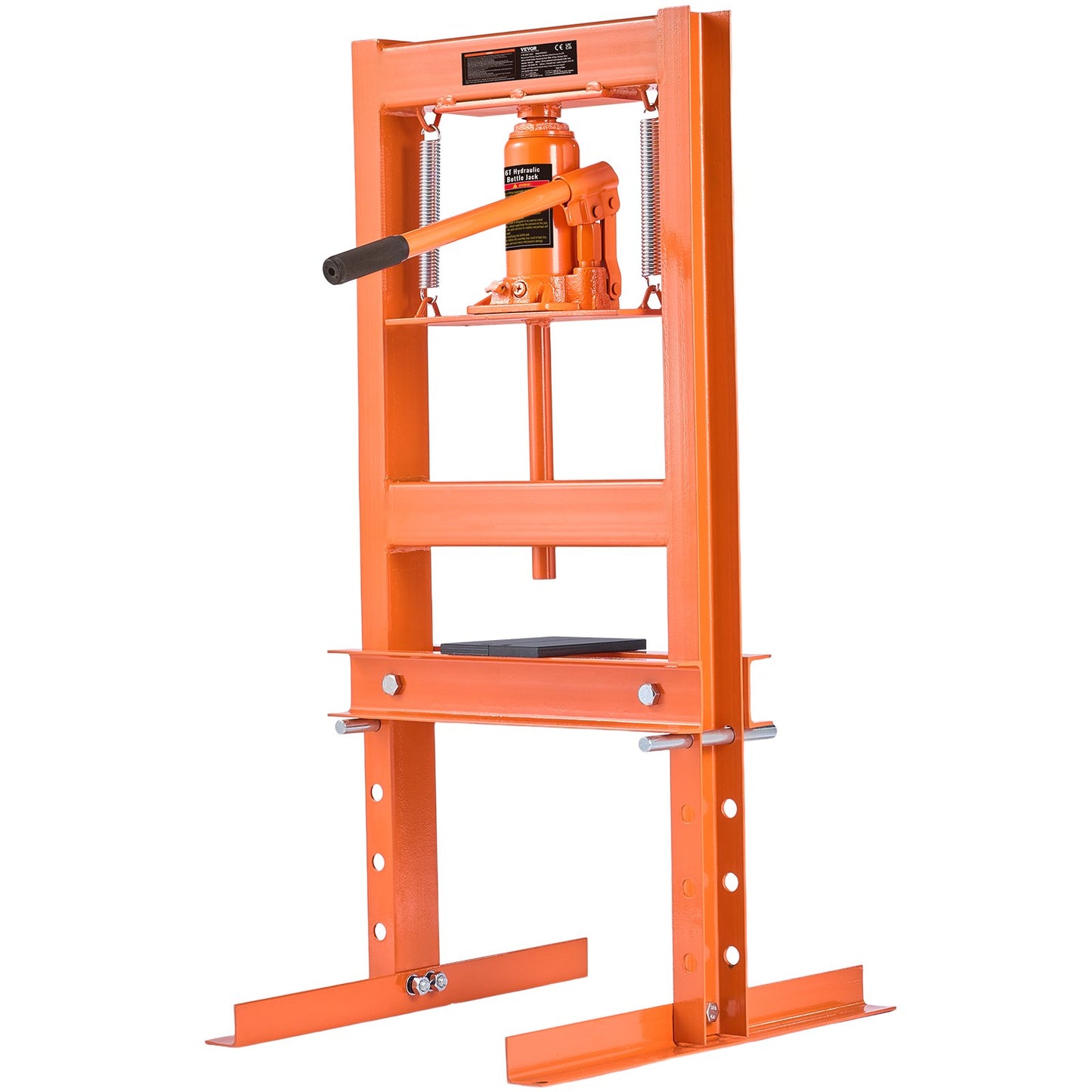 Hydraulic Shop Press 6 Ton med pressplattor H-Frame bänkpressställ