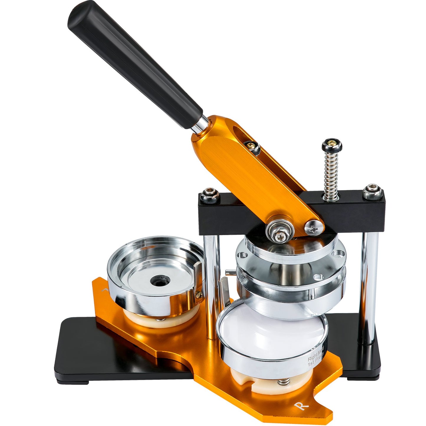 Button Maker Machine, 75mm (3 inch) Badge Punch Press Kit, Kids DIY Gifts Pin Maker, Button Making Accessories with 100pcs Button Parts & Circle Cutter & Magic Book