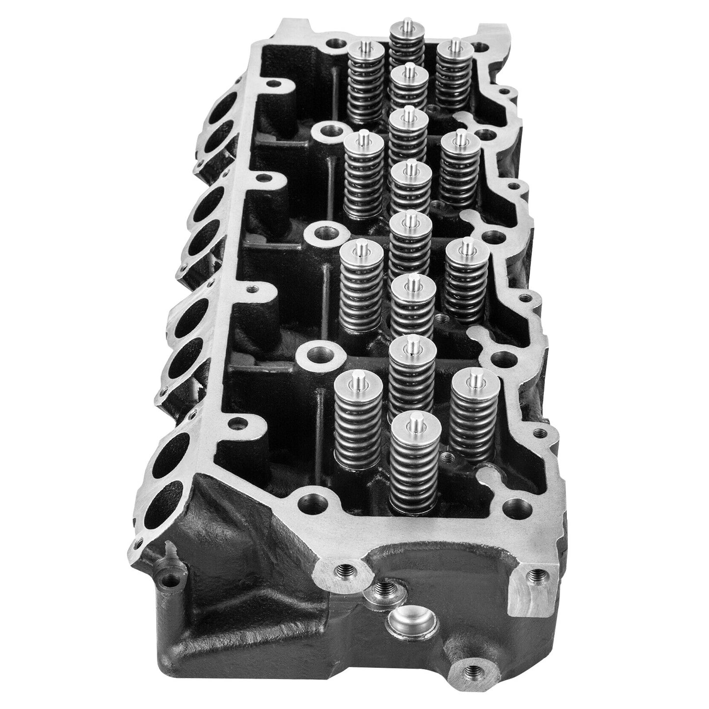Zylinderkopf montiert, Motorzylinderkopf-Ersatzbaugruppe 6,4 l, Zylinderkopf aus Gusseisen, passend für 08–10 Ford F250 F350 F450 F550