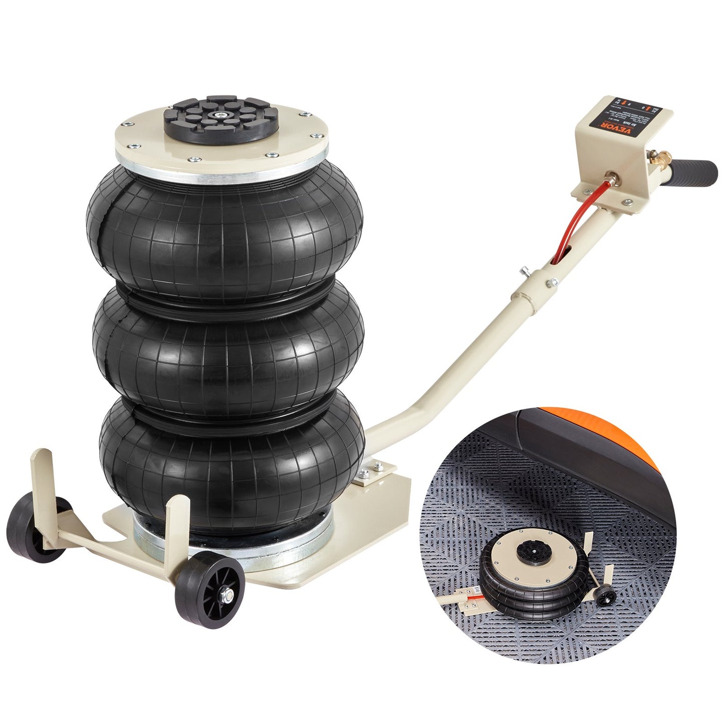Triple Bag Air Jack 3 Ton/6600 lbs Pneumatic Jack for Car SUV Lift