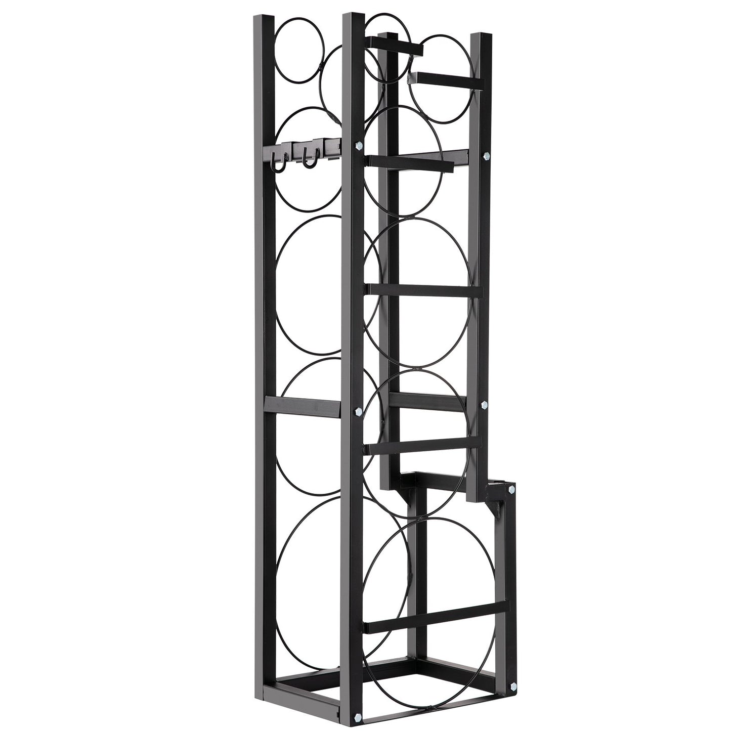 Kältemitteltankgestell mit 1 x 50 lb, 2 x 30 lb und 3 kleinen Flaschen, Flaschentankgestell, 48,5 x 15 x 11 Zoll Kältemittelflaschengestell, Gasflaschengestell und Halter für die Lagerung von Gas, Sauerstoff und Stickstoff