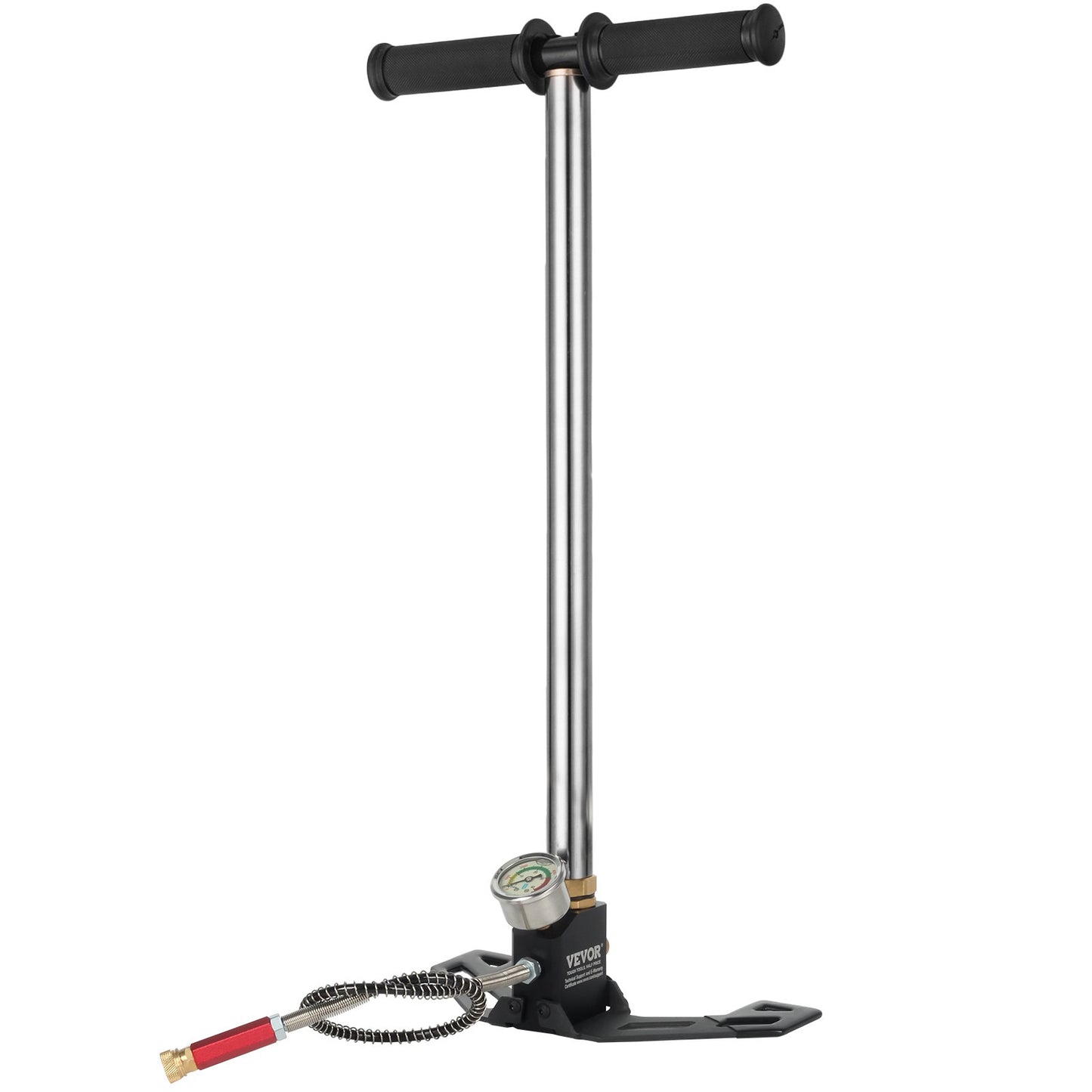 4500 PSI Luftgasfüllpumpe, 3-stufige PCP-Ladeklemmpumpe, Luftpumpe PCP, hoher Druck, hohe Leistung für Luftantriebszylinder und PCP-Zylinder, für Outdoor-Sport und Jagd