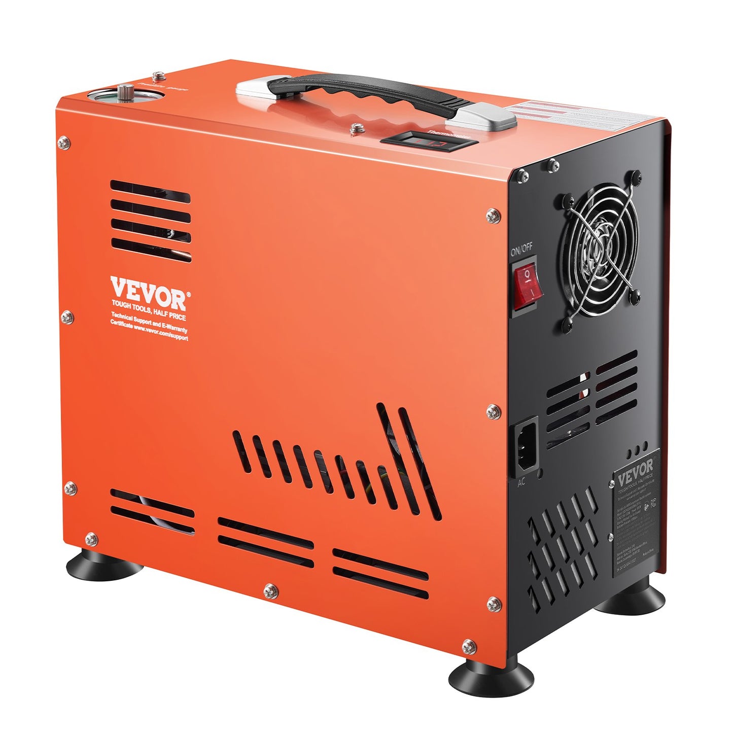 PCP-Luftkompressor, 800 W, Doppelzylinder, PCP-Luftpistolenkompressor, 4500 PSI/30 MPa