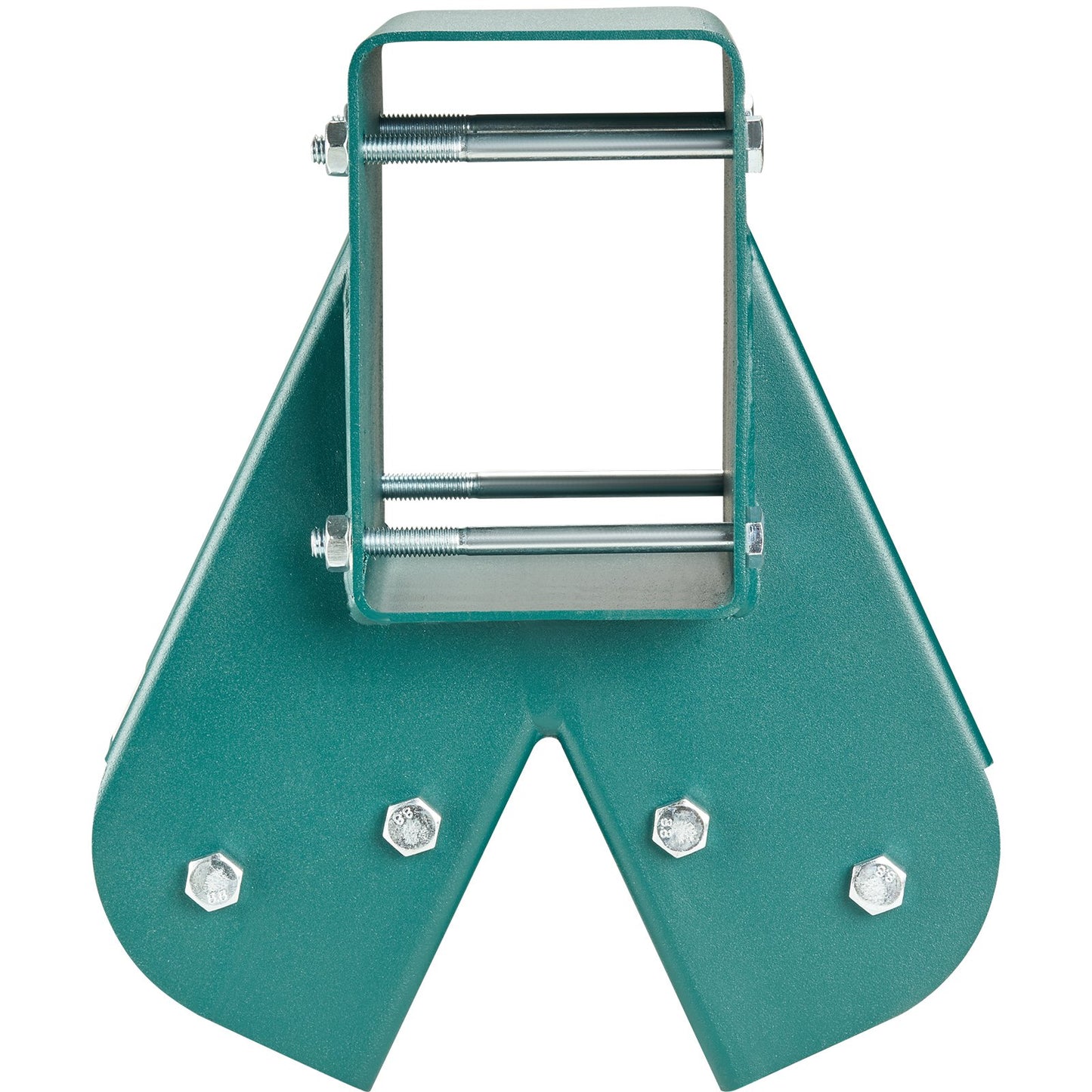 A-Frame mellangungsatsfästen, kraftigt gungsats i kolstål med monteringsverktyg, DIY gungsats för gungsats för 101,6x101,6 mm ben & 101,6x152,4 mm balk, grön 2 st.