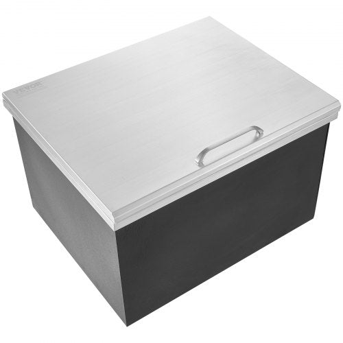 68 x 43 x 43 cm in stainless steel cooler box with lid | EU