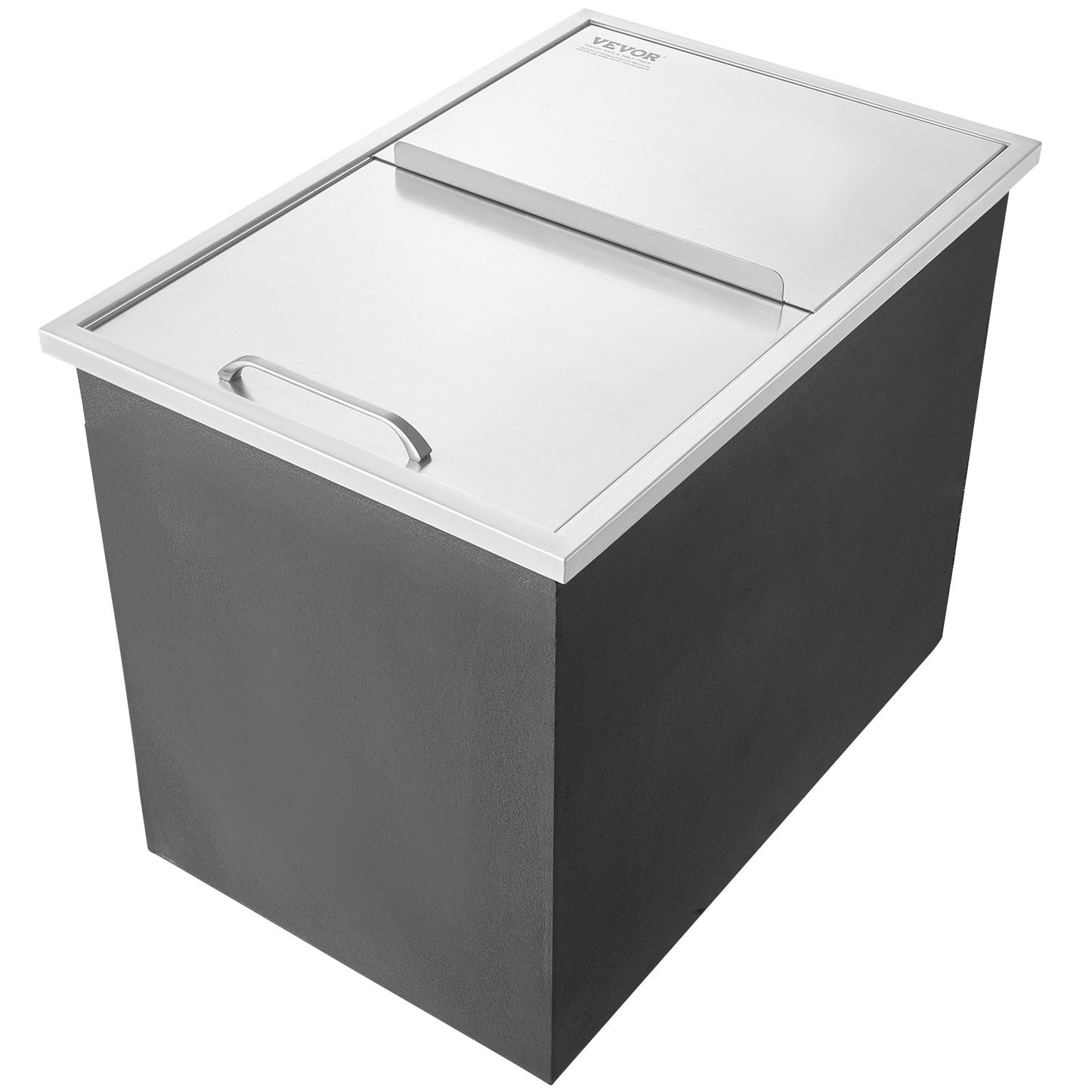 27"x18"x21" Drop in Ice Chest Ice Cooler Ice Bin Rostfritt stål med lock