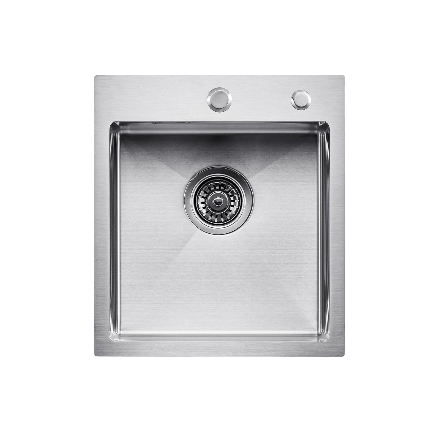 40cm Sink Top Mount Single Bowl Drop-In Basin Stainless Steel Bar