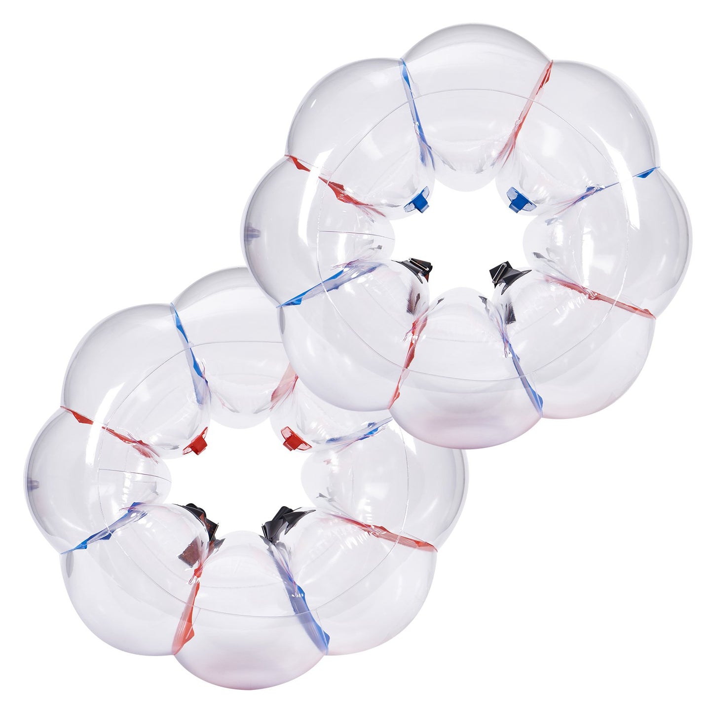 Uppblåsbara Bumper Balls 2-pack, 4FT/1,2M Body Sumo Zorb Balls för barn och tonåringar, Slitstark PVC Human Hamster Bubble Balls för utomhusspel för lagspel, Bumper Bopper Leksaker för lekplats, trädgård, park