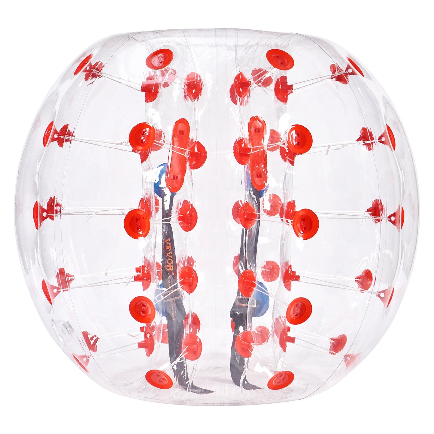 Uppblåsbar Bumper Ball 1-pack, 4FT/1,2M Body Sumo Zorb-bollar för tonåringar och vuxna, 0,8 mm tjocka PVC-bubbelbollar för mänsklig hamster för utomhusspel för lagspel, Bumper Bopper-leksaker för trädgård, trädgård, park