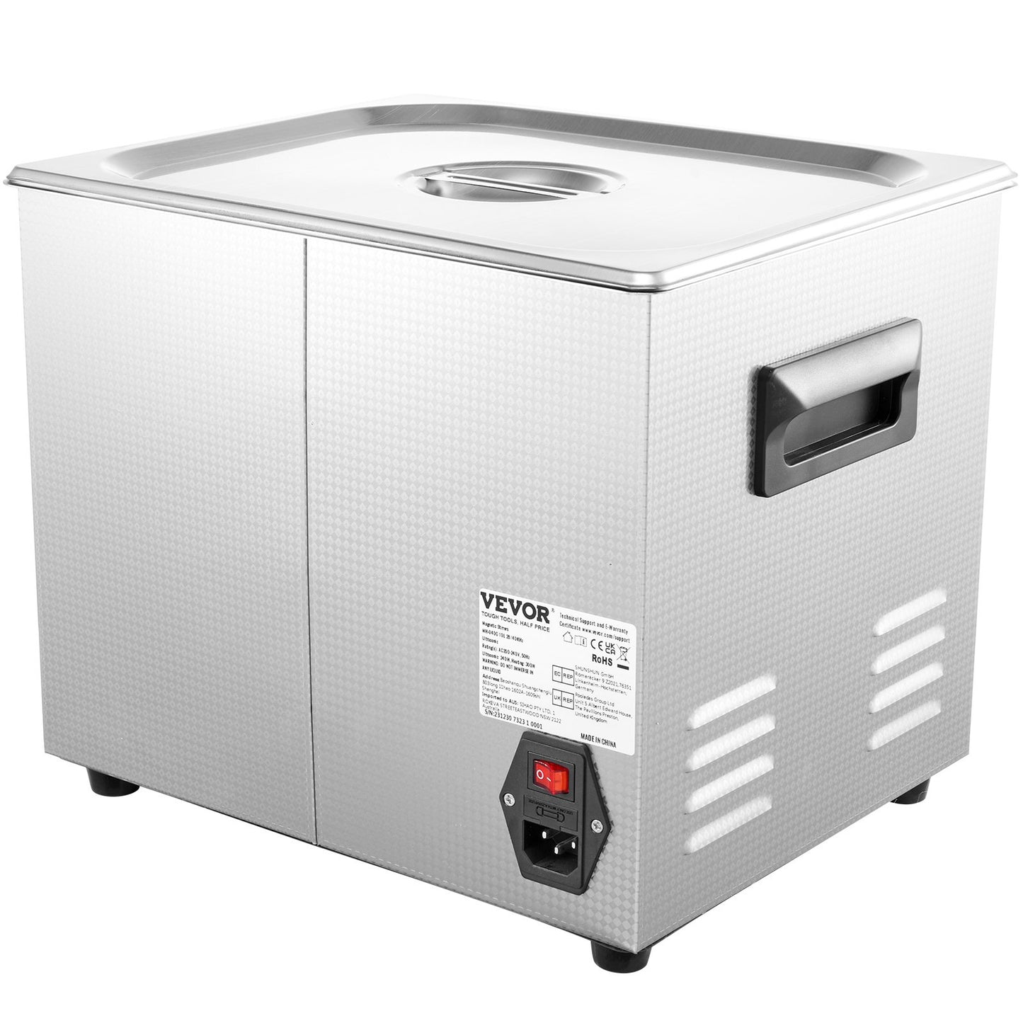 Ultrasonic Cleaner 10L Jewelry Cleaner Ultrasonic Machine Digital Ultrasonic Parts Cleaner Heater Timer Jewelry Cleaning Kit Industrial Sonic Cleaner for Jewelry Watch Ring Dental Glass