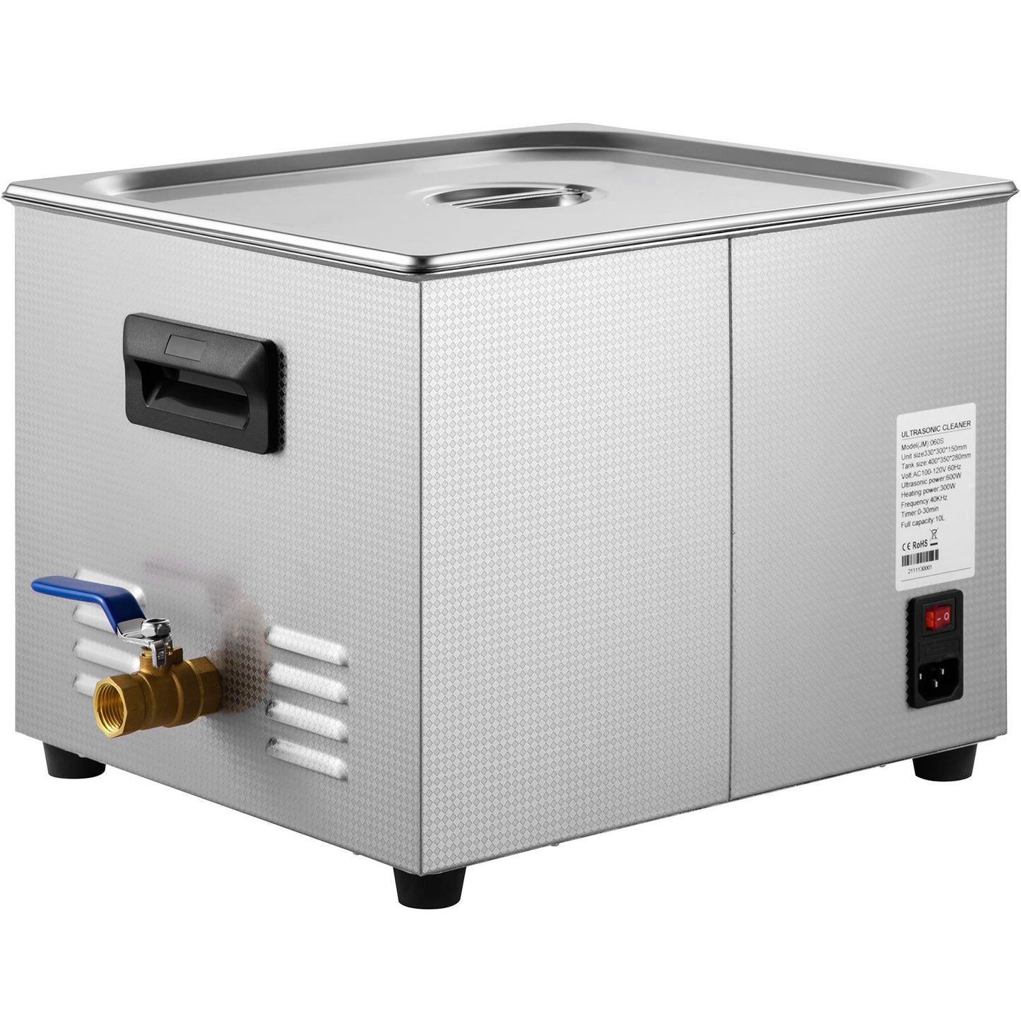 15L Digital Ultrasonic Cleaner Heater Timer 600W 40KHz rengöringsmaskin