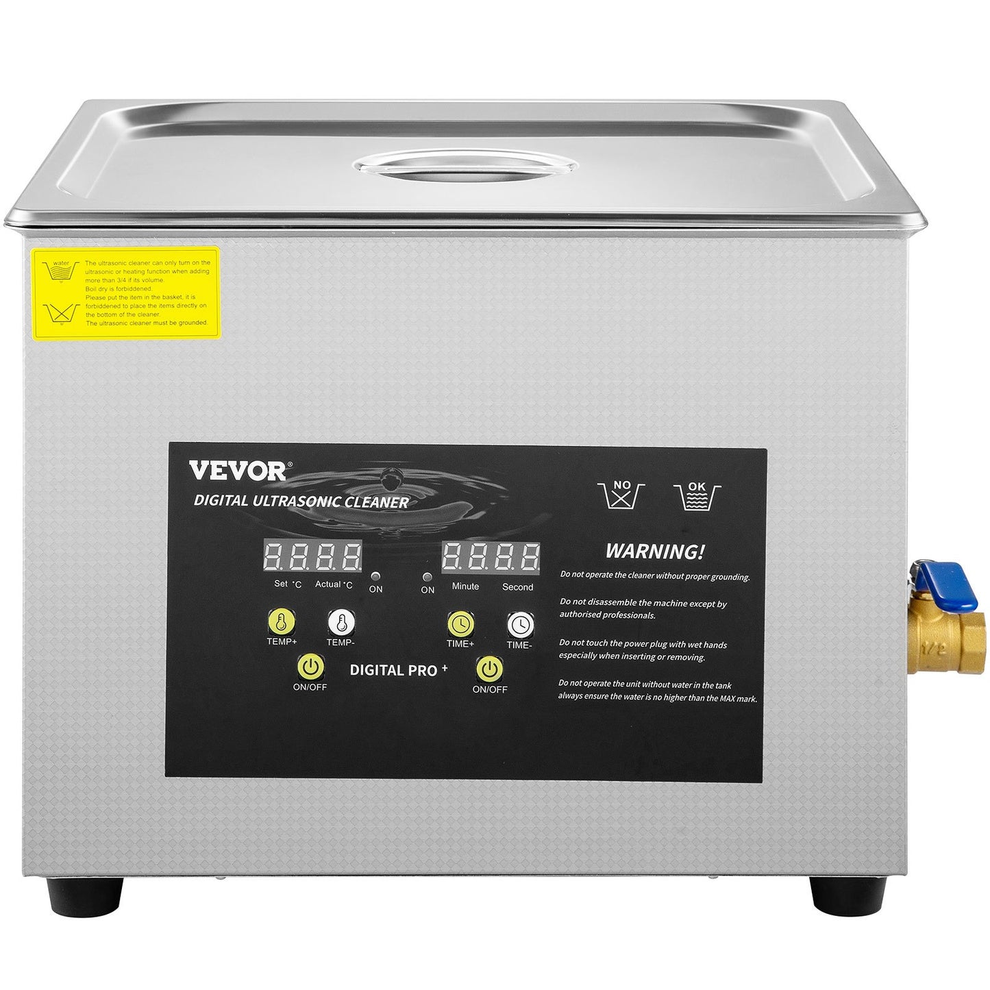 15L Digital Ultrasonic Cleaner Heater Timer 600W 40KHz rengöringsmaskin