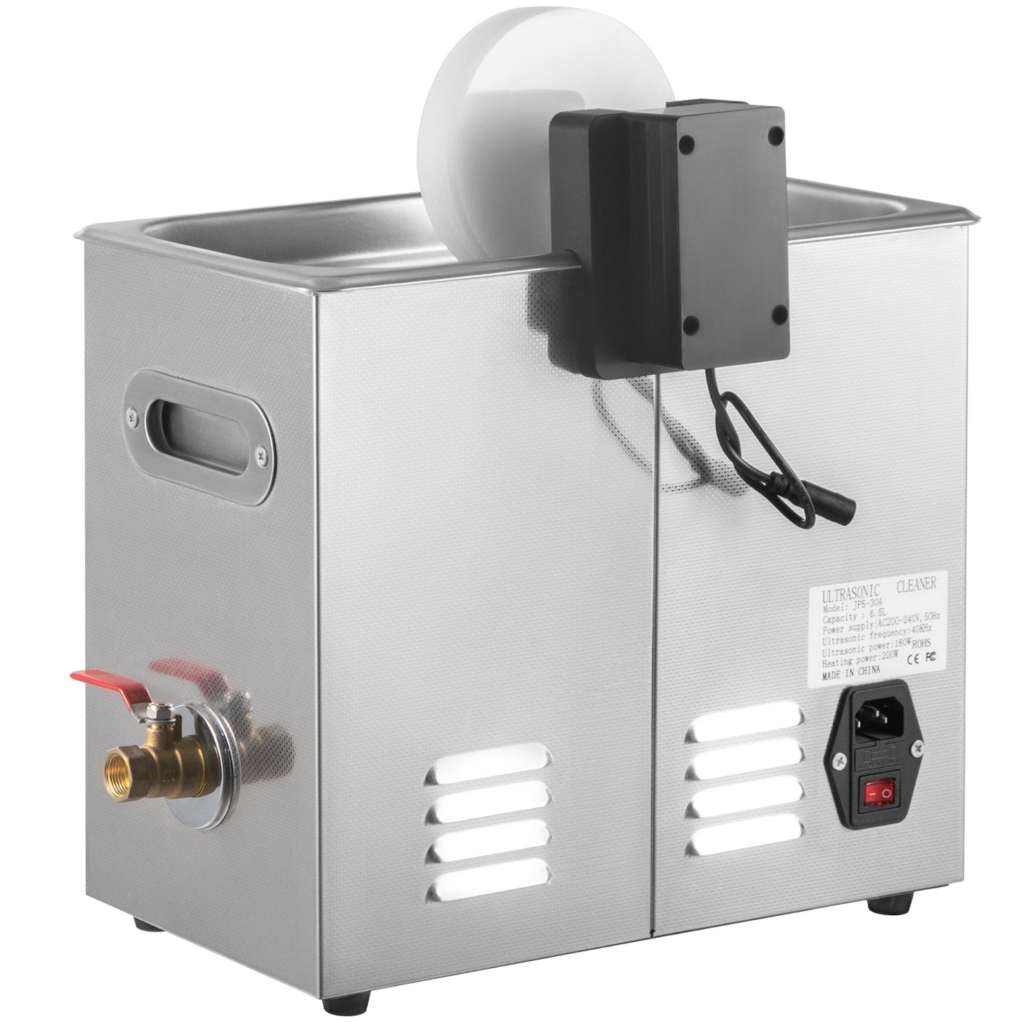 Ultrasonic Vinyl Record Cleaner 6L 40kHz Vinyl Ultrasonic Cleaner Knob Control Record Ultrasonic Cleaner 8 Records Vinyl Sonic Cleaner Stainless Steel Tank with Mechanical Heater & Timer