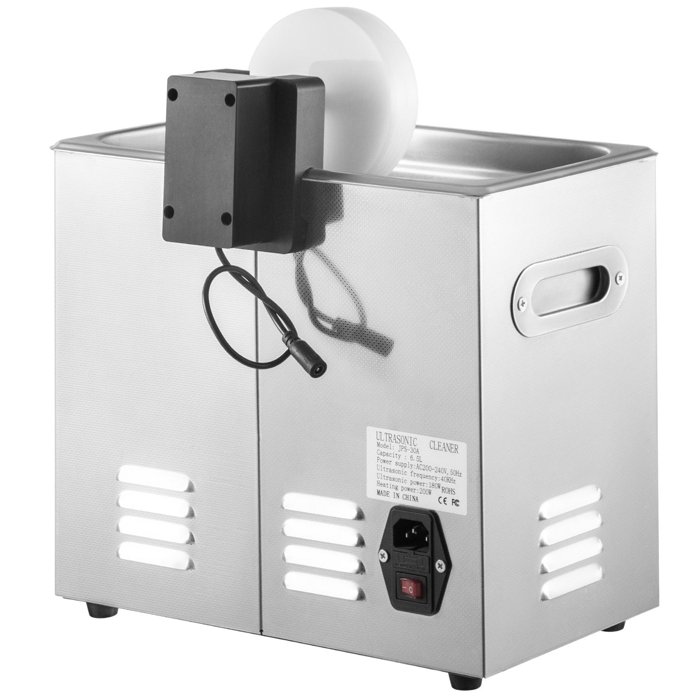 Ultrasonic Vinyl Record Cleaner 6L 40kHz Vinyl Ultrasonic Cleaner Knob Control Record Ultrasonic Cleaner 8 Records Vinyl Sonic Cleaner Stainless Steel Tank with Mechanical Heater & Timer