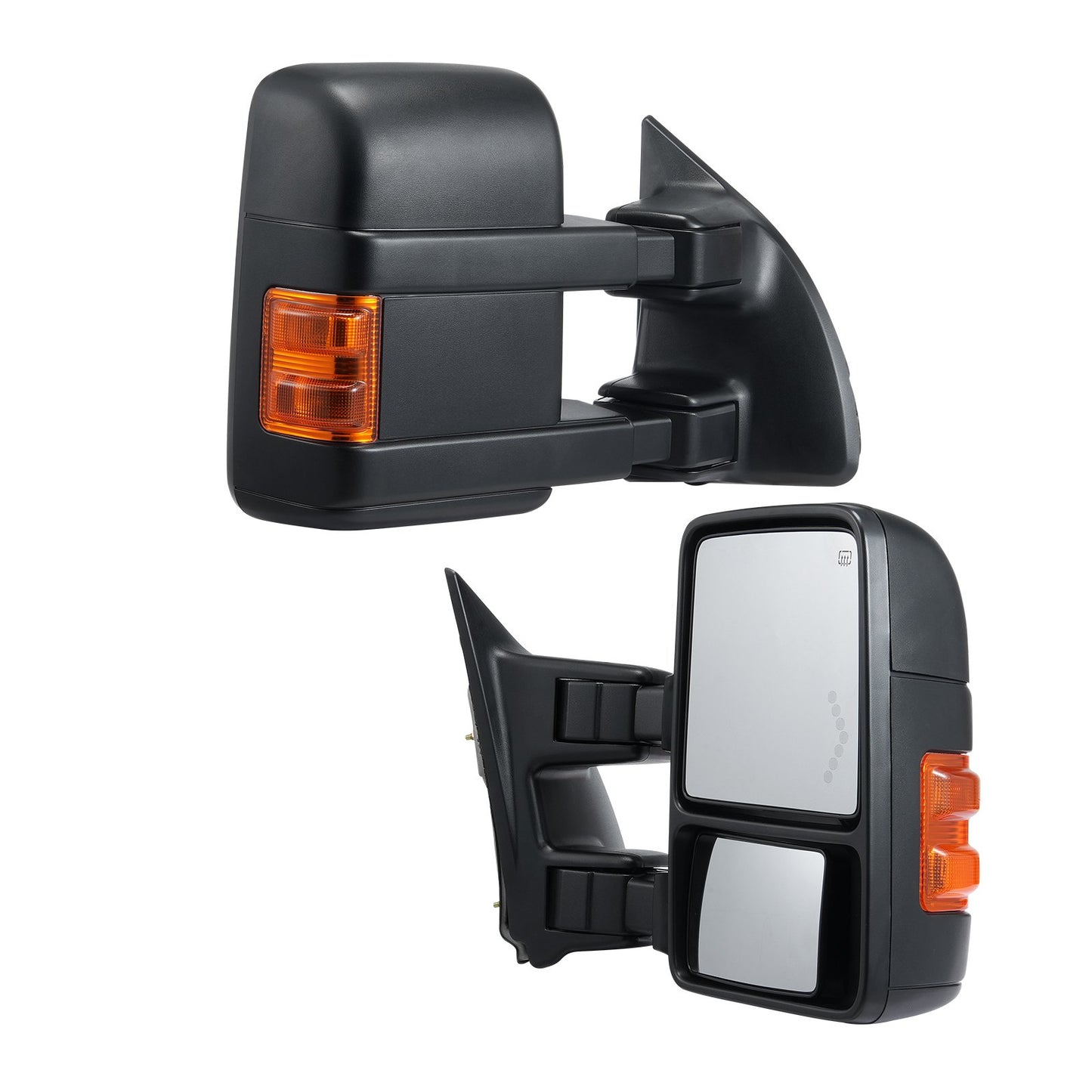 Power Uppvärmda dragspeglar för 2008-2016 Ford F250 F350 F450 F550 Fällbar