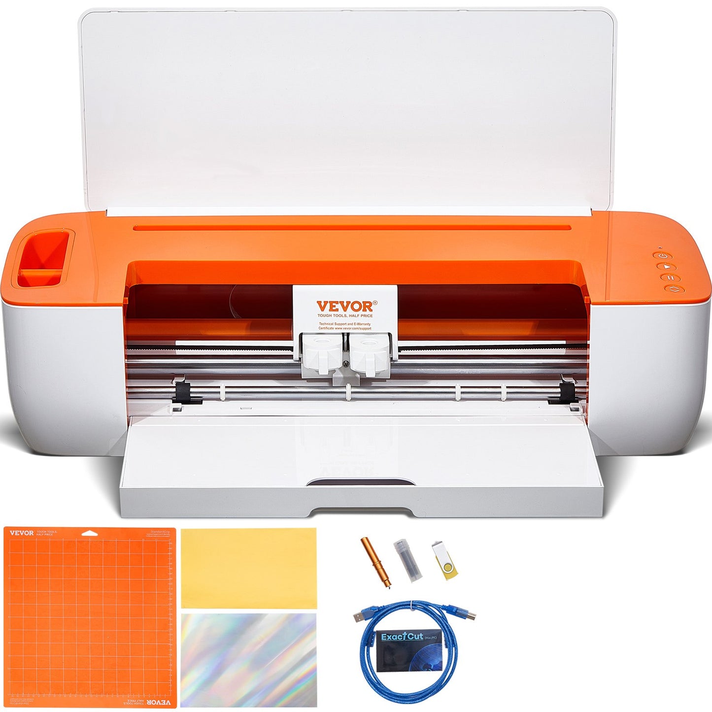 Vinyl Cutter Machine, Bluetooth Connectivity DIY Cut Machine, kompatibel med iOS, Android, Windows och Mac, massiva mönster ingår, för att skapa anpassade kort, heminredning