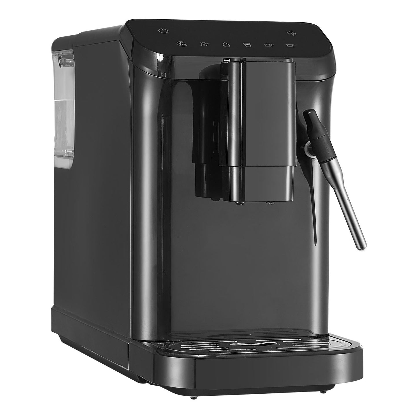 Automatisk Espressomaskin 20Bar med skummande ångstav och 15 slipnivåer