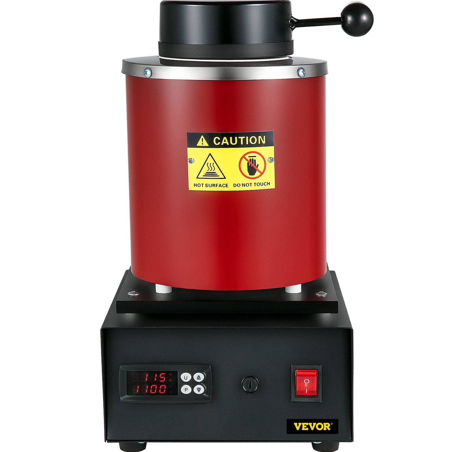 Elektrischer Schmelzofen, 3 kg digitaler elektrischer Schmelzofen, 1750 W, 1150 °C/2102 °F, Goldschmelzofen mit Graphittiegel und Barrenform zur Verarbeitung von geschmolzenem Gold, Silber, Kupfer, Aluminium