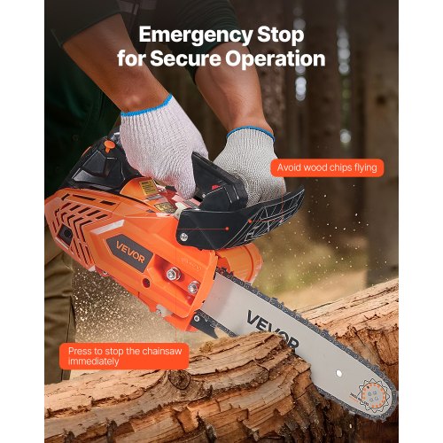 25cc Gasoline Chainsaw 1.02hp Gasoline 12 Inch Chainsaw for Wood Cutting
