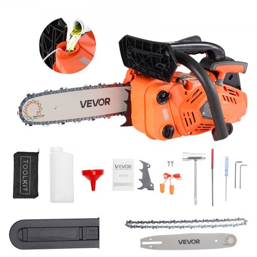 25cc Gasoline Chainsaw 1.02hp Gasoline 12 Inch Chainsaw for Wood Cutting