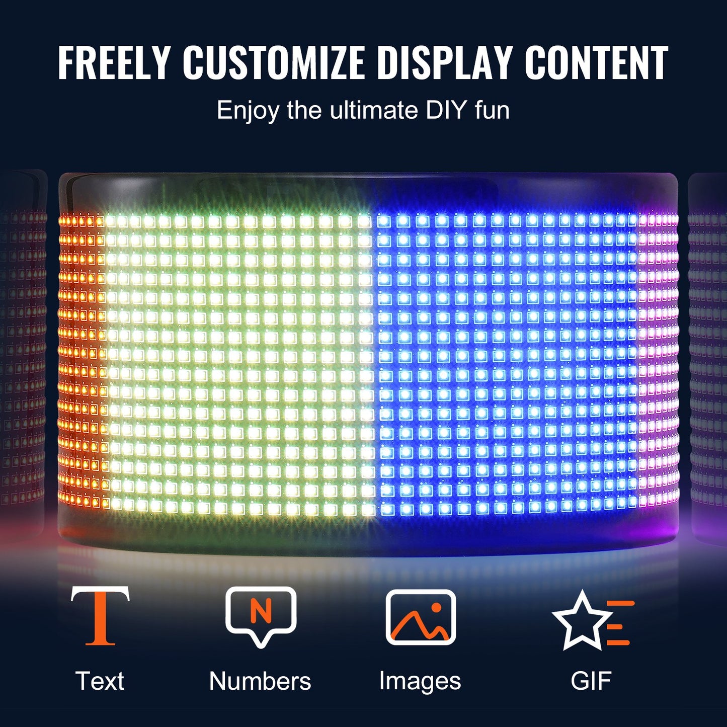 83,5x20cm Programmerbar LED-skylt Scrollande Display Board P5 Fullfärg