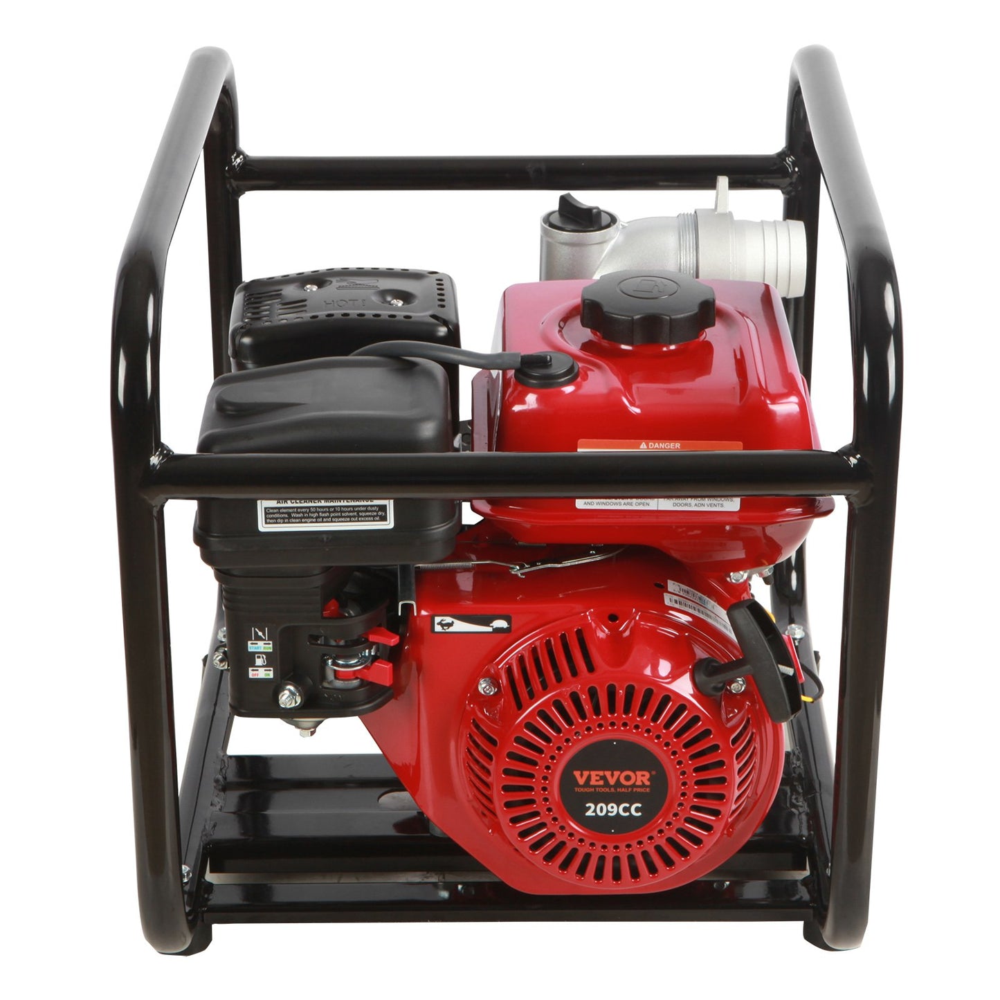 Gasoline Engine Water Pump Gas Powered Water Transfer Pump 2" 7HP 4-Stroke