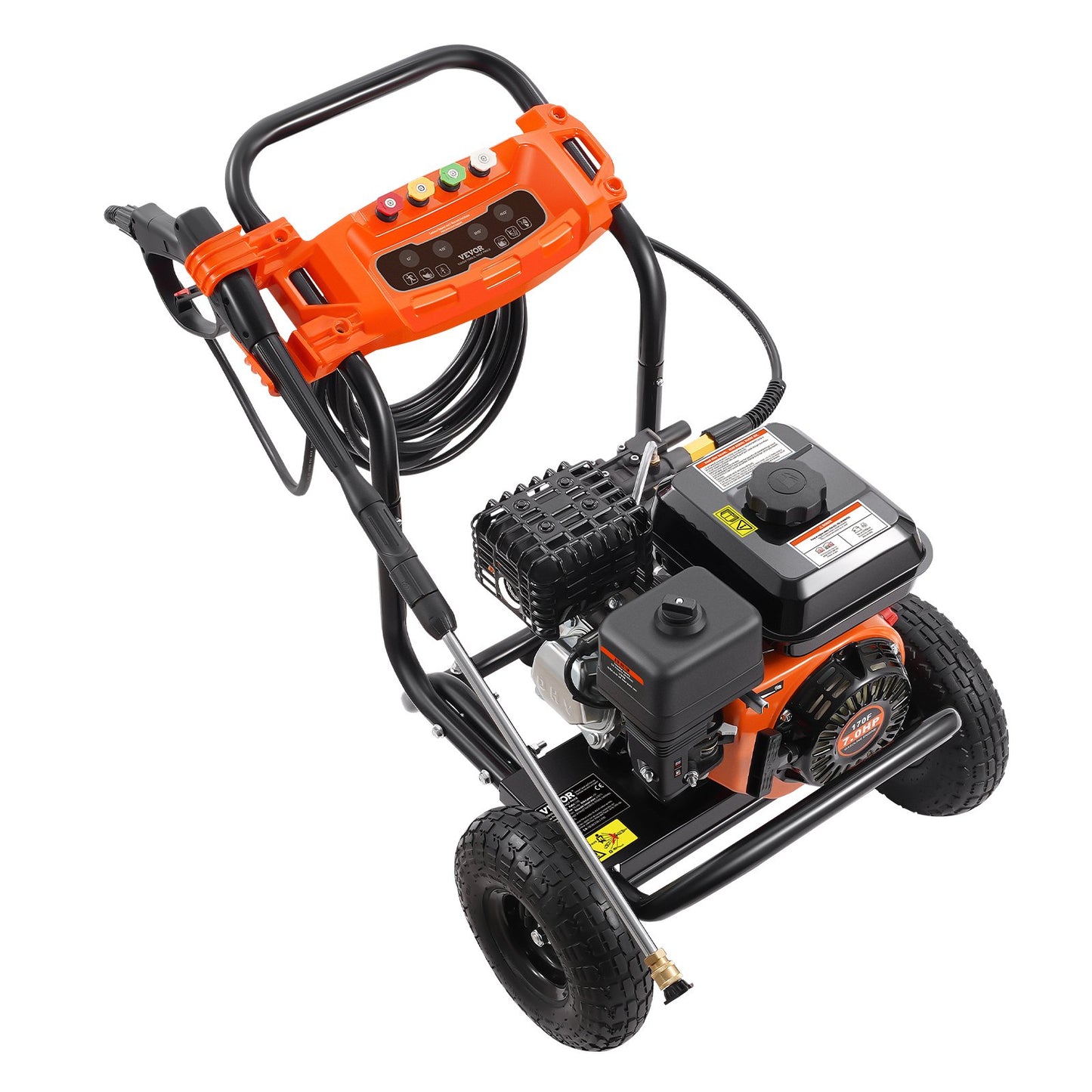 Gas pressure washer 3500 PSI 10L/min 2.6 GPM with 5 nozzles for cars