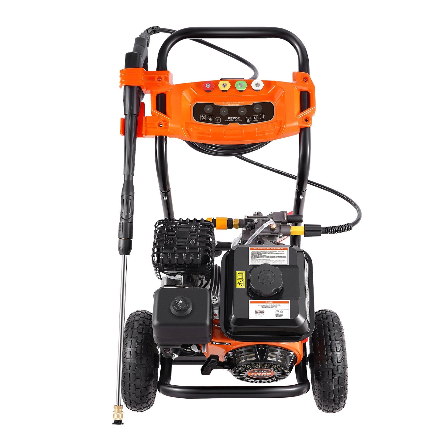 Gas pressure washer 3500 PSI 10L/min 2.6 GPM with 5 nozzles for cars
