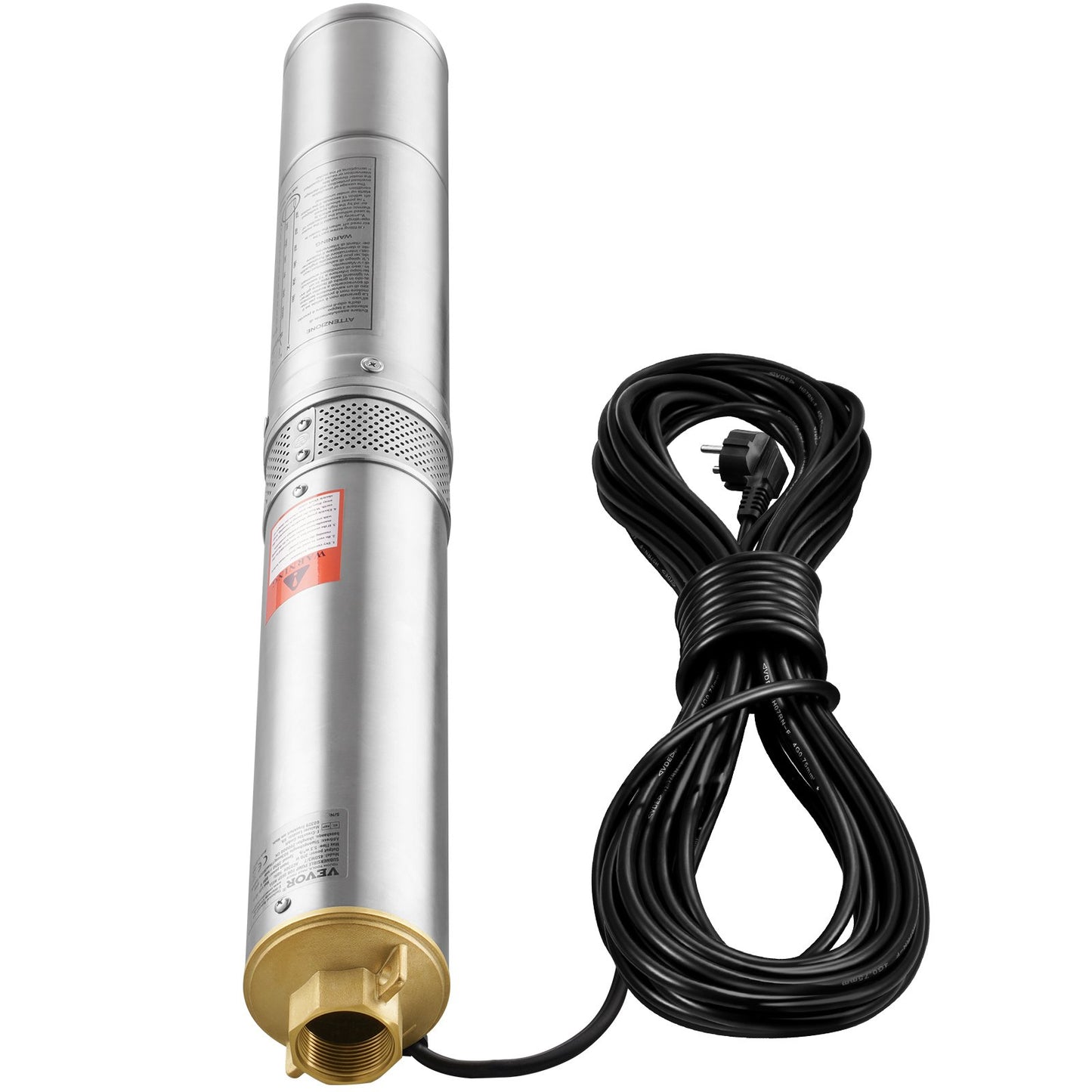 Tauchpumpe Tiefbrunnenpumpe Edelstahl Wasserpumpe 370W 5,3 m³/h 50 m