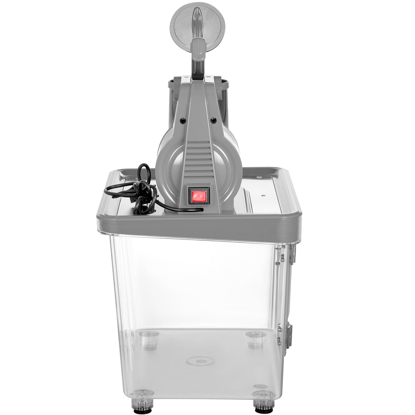 Snow Cone Machine Commercial 180kg/H, Snowball Machine Commercial 1450 r/Min, Snow Cone Machine with Insulation Ice Box, Snow Cone Maker PC Material Stainless Steel Snowcone Machines, Silver