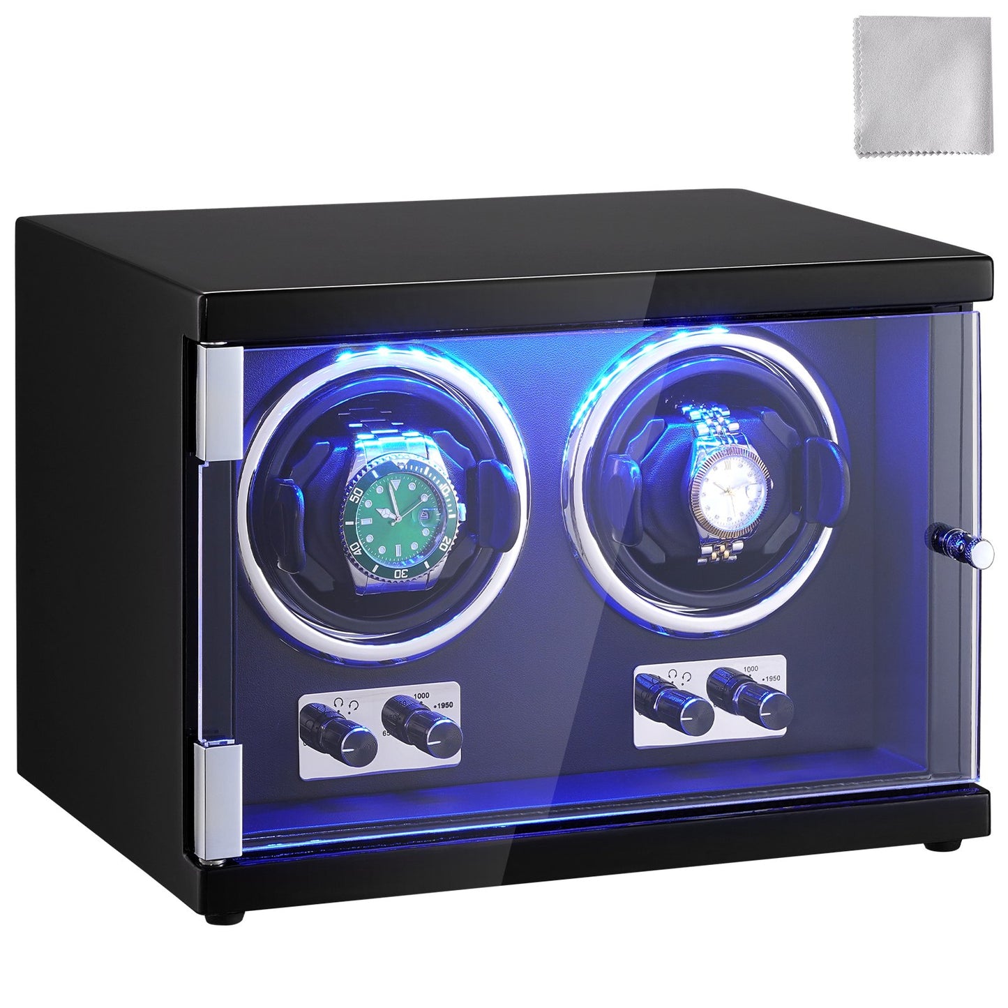 Watch Winder Dual Watch Winder för automatisk klocka med 2 Mabuchi-motorer