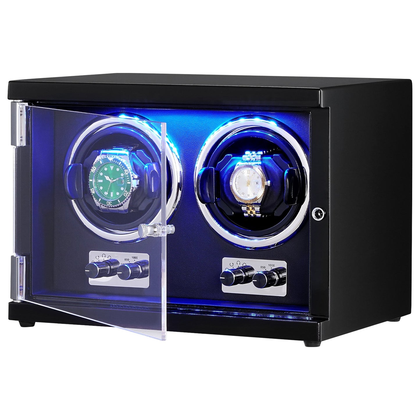 Watch Winder Dual Watch Winder för automatisk klocka med 2 Mabuchi-motorer