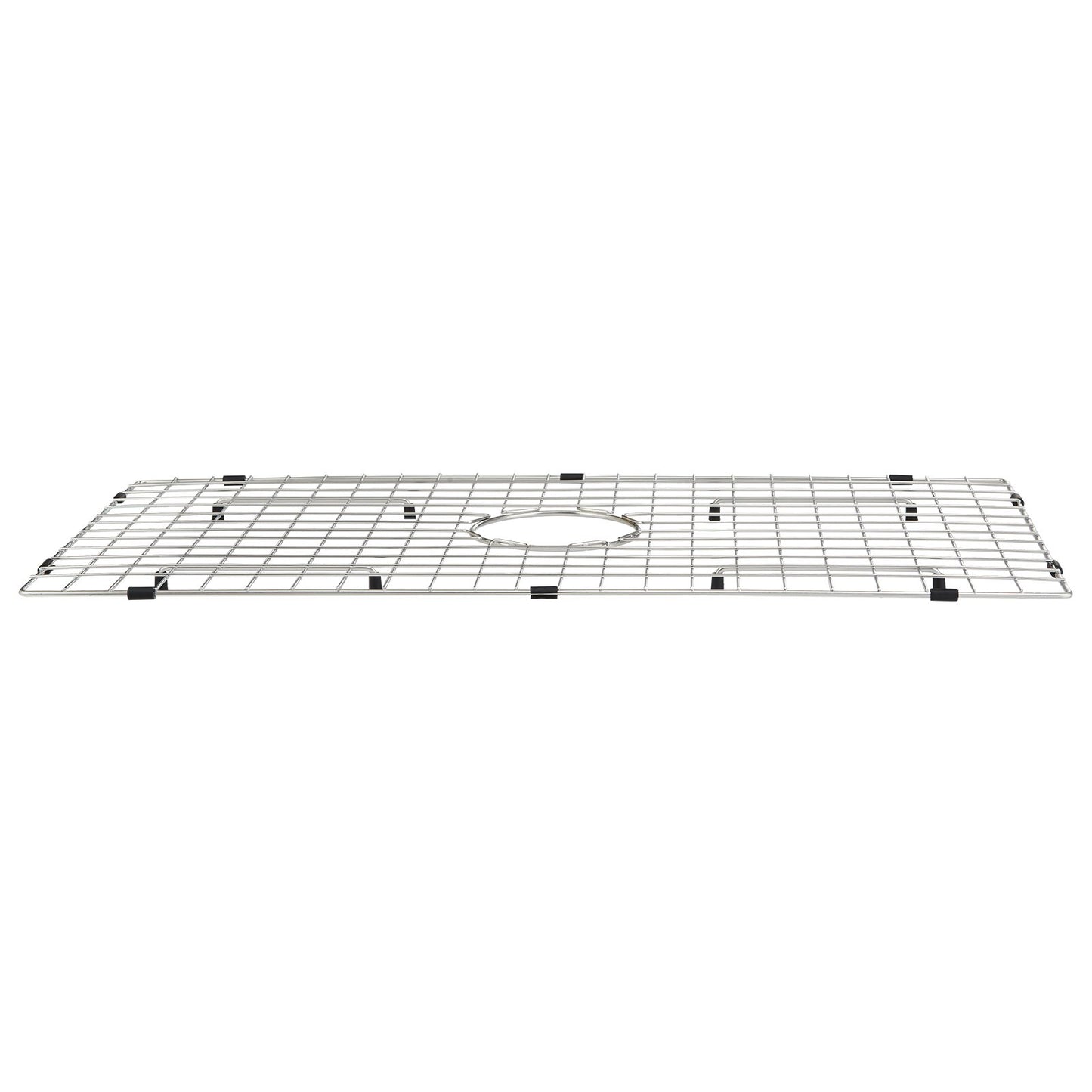 Diskbänksskyddsgaller, 28,5" x 15,6" diskbänksgaller i rostfritt stål, centrerade avloppsgaller med R20 hörnradie, stora diskbänksbottengaller, universell skålhylla Diskbänkstillbehör för diskbänk
