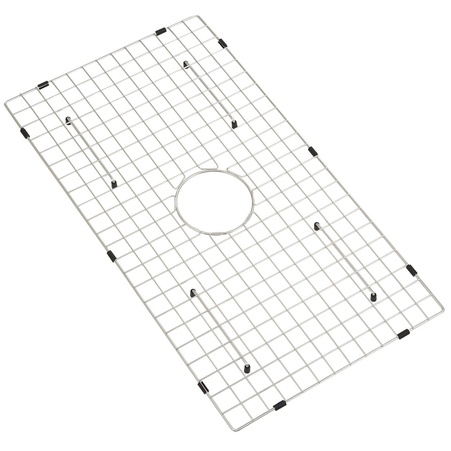 Diskbänksskyddsgaller, 28,5" x 15,6" diskbänksgaller i rostfritt stål, centrerade avloppsgaller med R20 hörnradie, stora diskbänksbottengaller, universell skålhylla Diskbänkstillbehör för diskbänk