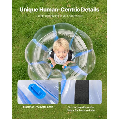 2-pack 3FT/0.9M Uppblåsbara Bumperbollar PVC Body Sumo Zorbboll Utomhus | EU