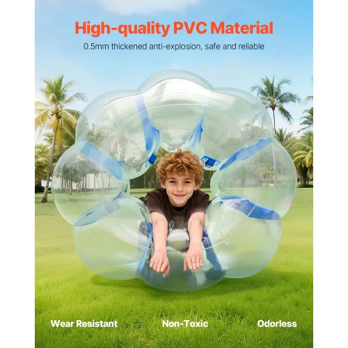 4FT/1.2M Uppblåsbara Bumperbollar PVC Body Sumo Zorbboll Utomhusspel | EU