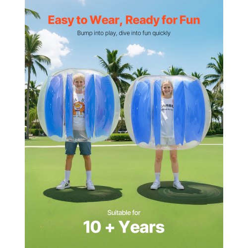 4FT/1.2M Uppblåsbara Bumperbollar PVC Body Sumo Zorbboll Utomhusspel | EU