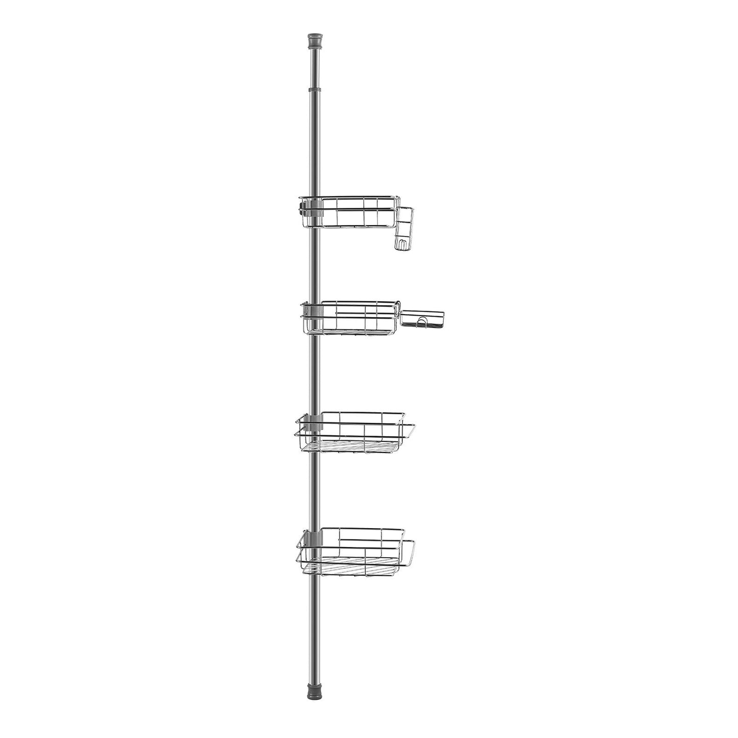 42" to 114" High Shower Corner Caddy Tension Rod Stainless Steel Tension Rod