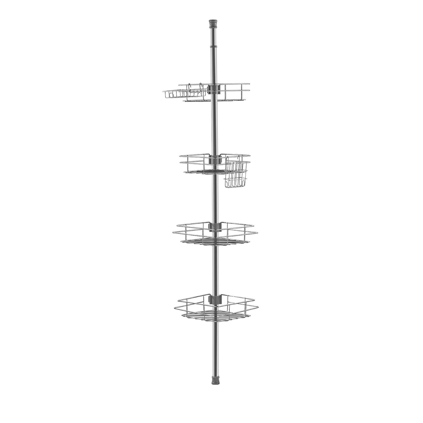 42" to 114" High Shower Corner Caddy Tension Rod Stainless Steel Tension Rod