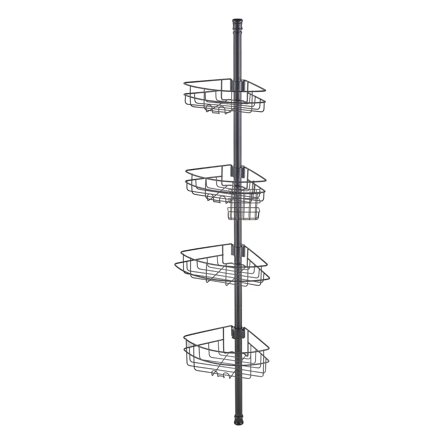 56" till 114" High Shower Corner Caddy Spännstång Rostsäker Spännstång