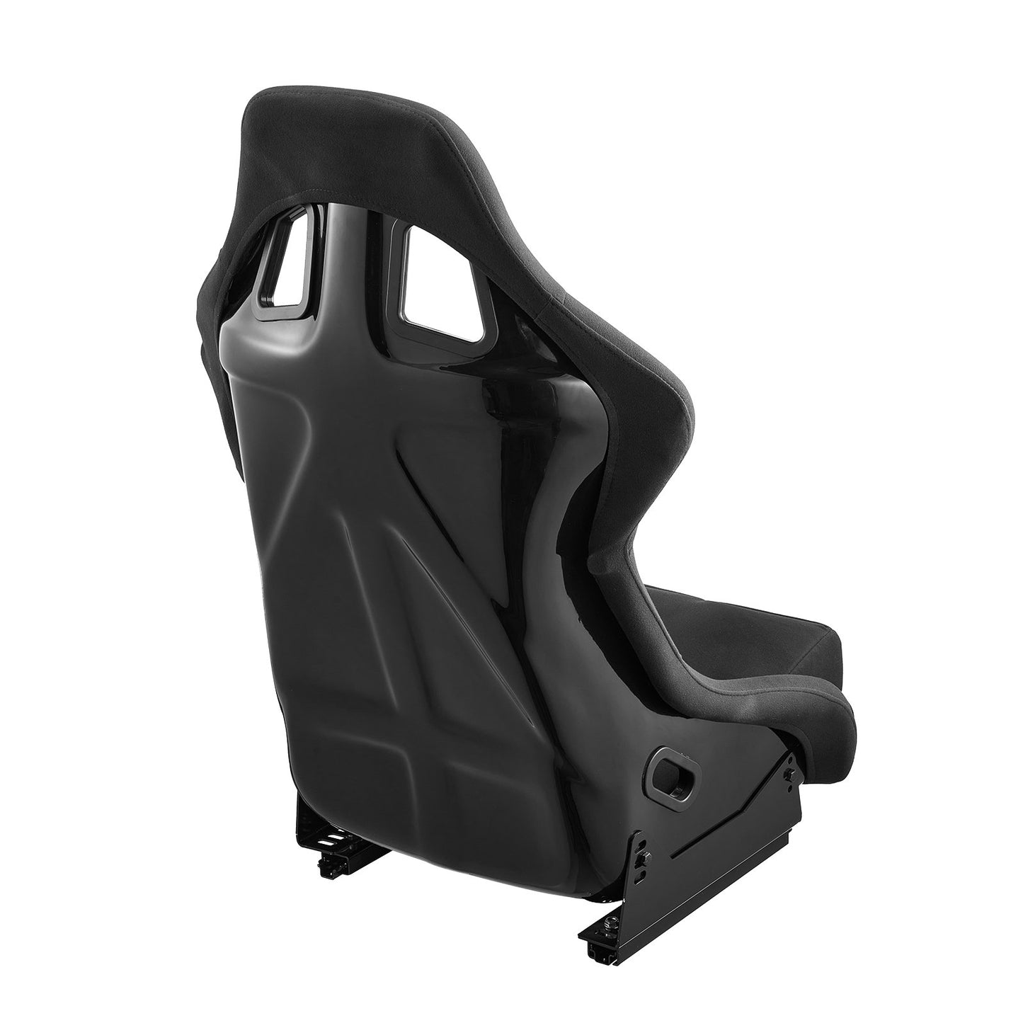 1 Set Racing Seat Integrated Racing Chair with Velour Fabric & Slider
